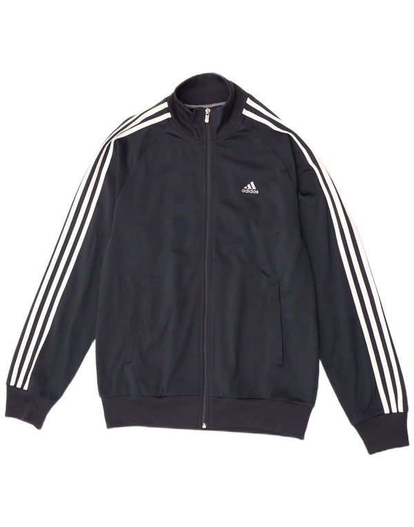 Adidas Mens Clima 365 Спортивный костюм Верхняя куртка Маленький темно-синий полиэстер
