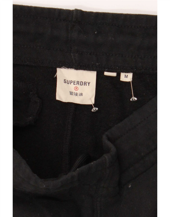Мужские спортивные брюки Superdry, джоггеры, средний черный, хлопок