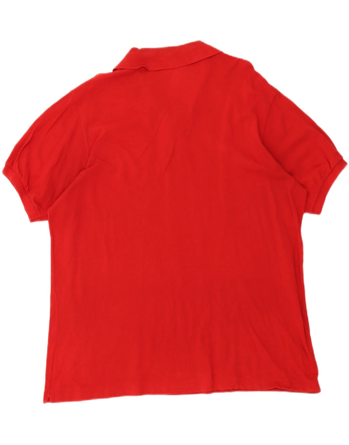 Мужская рубашка-поло Lacoste, размер 7, 2XL, красная