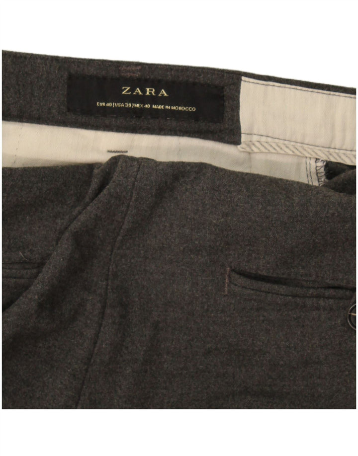Мужские брюки-чиносы Zara EU 40 Medium W30 L29 Серые в крапинку