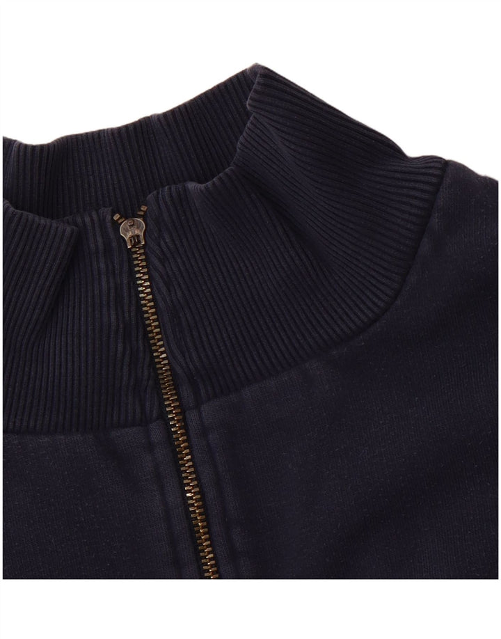 Мужской свитер NIKE с воротником на молнии, Великобритания, размер 45/47 XL, темно-синий, хлопок