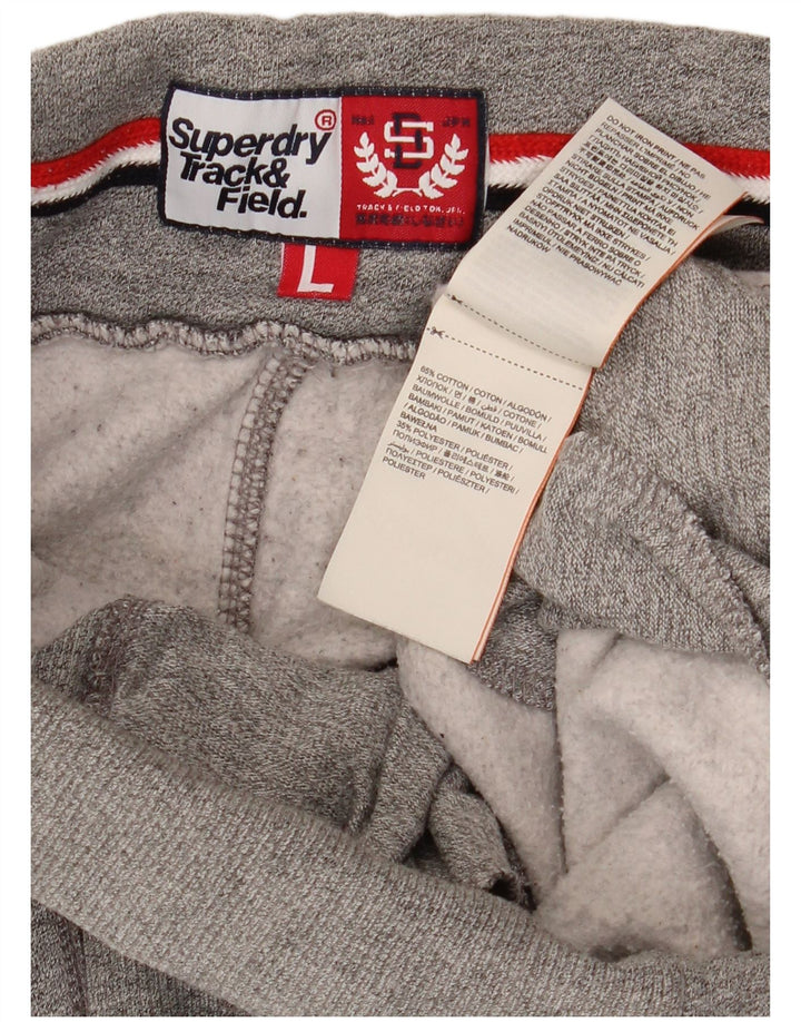 Женские спортивные брюки Superdry Joggers UK 16, большой серый хлопок