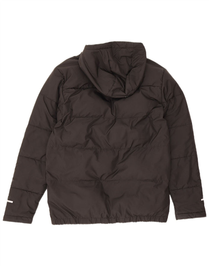 Стеганая куртка с капюшоном для мальчиков The North Face, 15–16 лет, размер 2XL, черный полиэстер