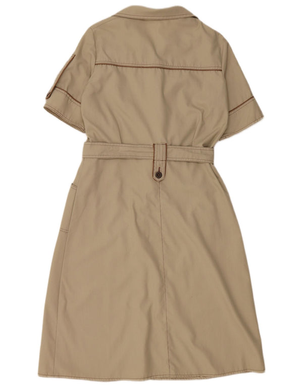 Женское платье-рубашка VINTAGE UK 12, средний серый цвет