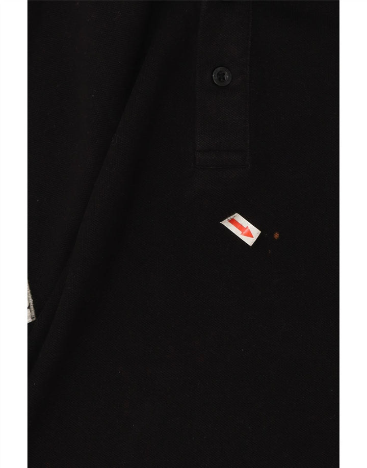 Мужская рубашка-поло стандартного размера Pierre Cardin XL, черный хлопок