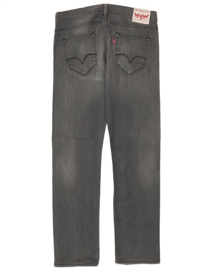 Мужские прямые джинсы Levi's W36 L34 серые, хлопок