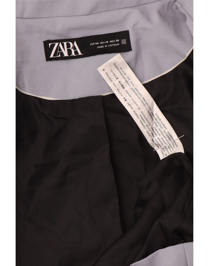 Женский пиджак Zara на 1 пуговице EU 46 2XL Фиолетовый полиэстер