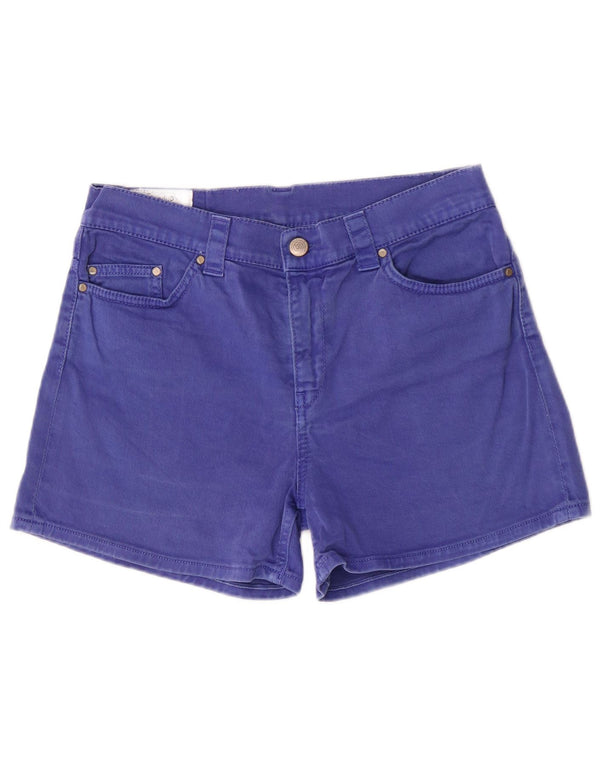 Dondup Женские джинсовые шорты стандартного кроя UK 12 Medium W29 Синие хлопковые