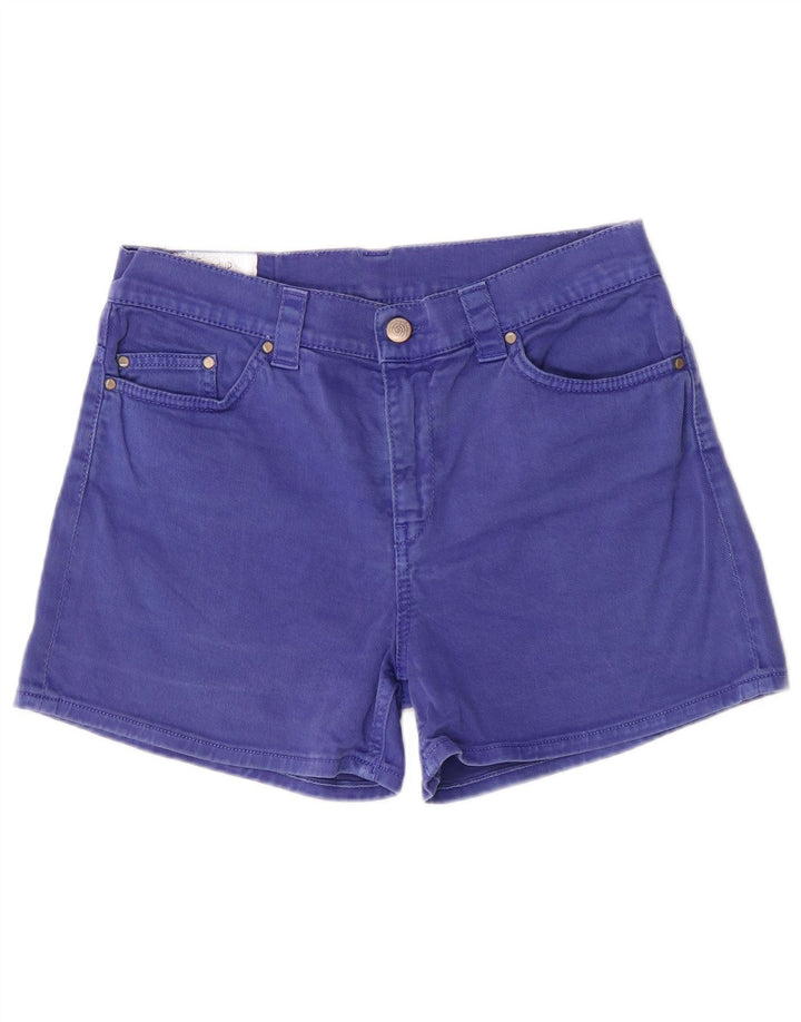Dondup Женские джинсовые шорты стандартного кроя UK 12 Medium W29 Синие хлопковые