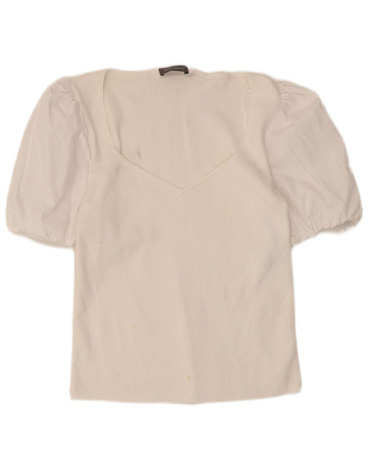 Женская блузка MINT VELVET Top UK 12, средний белый модал