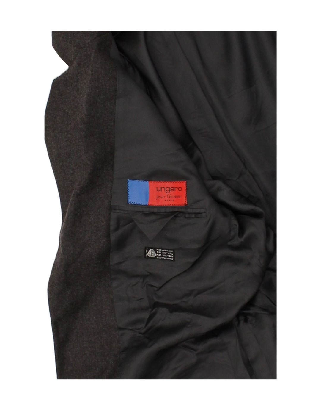 UNGARO Mens Slim 2 Button Blazer Jacket IT 52 XL Grey New Wool | Vintage Ungaro | Thrift | Second-Hand Ungaro | Used Clothing | Messina Hembry 