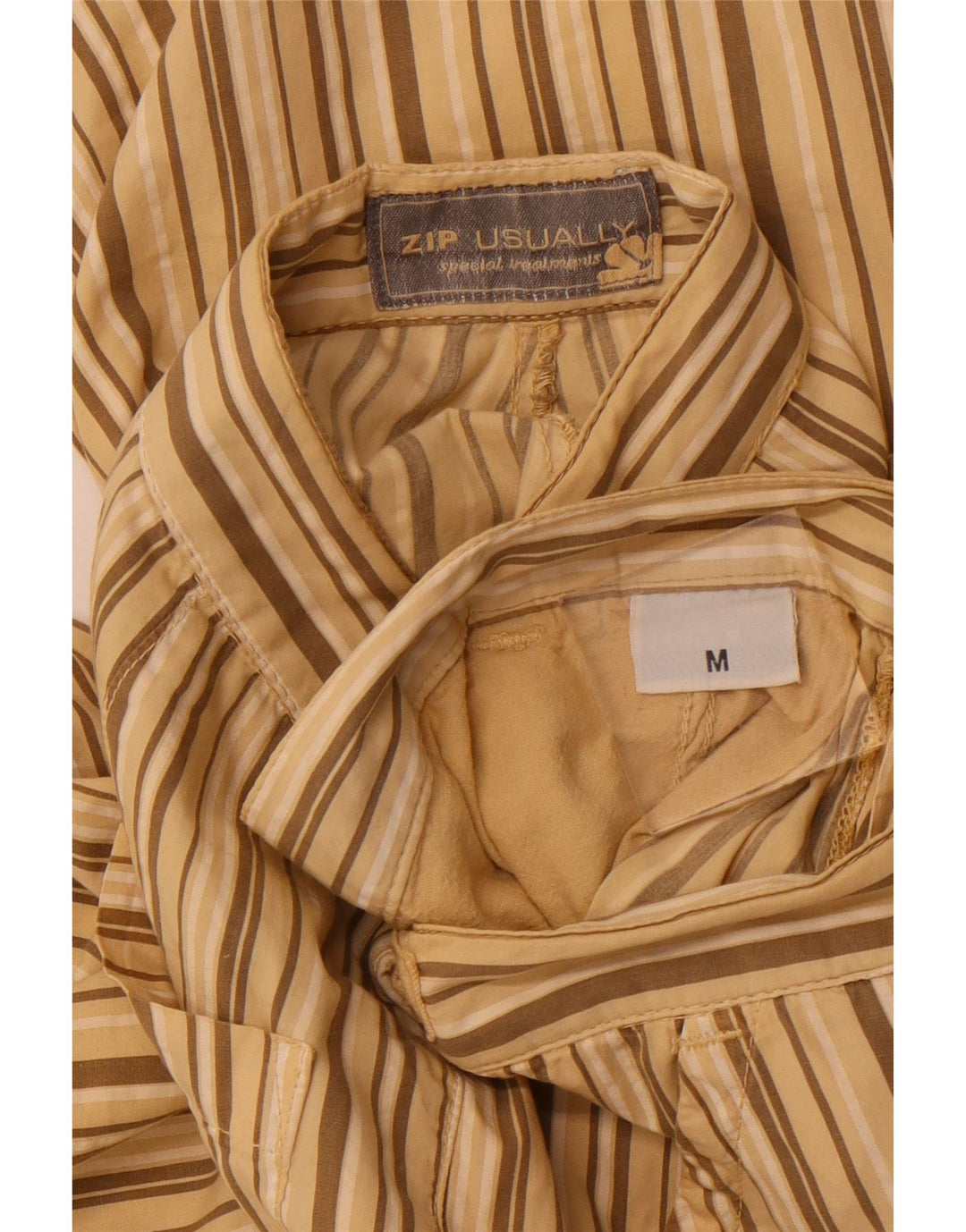 Мужские шорты чинос VINTAGE среднего размера W32, хлопковые бежевые полоски