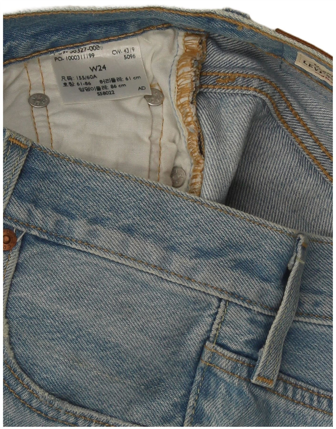 Женские джинсовые шорты Levi's 501 W24 XS синие