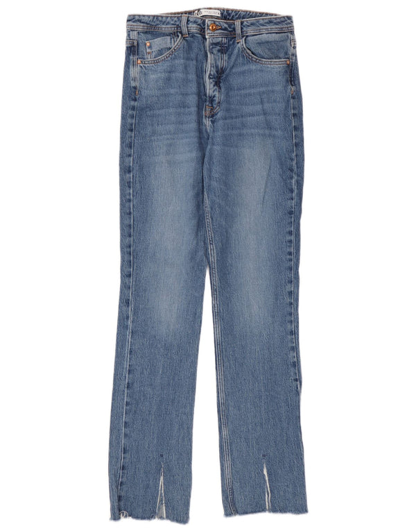 Женские прямые джинсы Zara EU 40 Medium W30 L32 Синие, хлопок