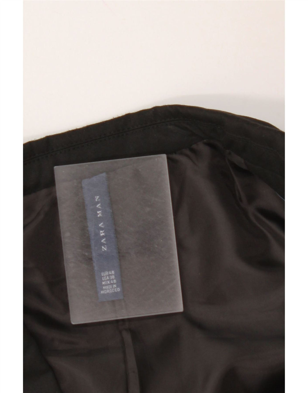 Мужской пиджак ZARA на 2 пуговицах EU 48, средний черный