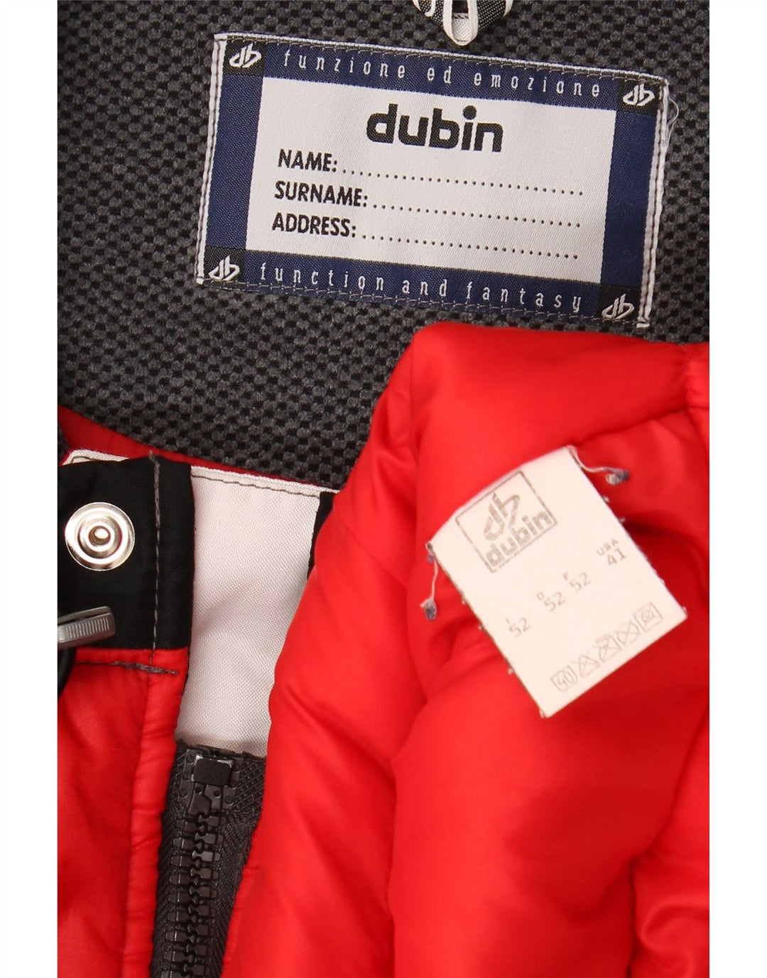 Мужская гоночная куртка Dubin IT 52 XL, красная, полиэстер с цветными блоками
