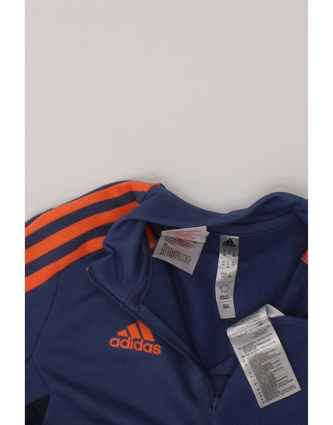 Пуловер спортивный костюм Adidas для мальчиков Manchester United 9-10 лет, синий