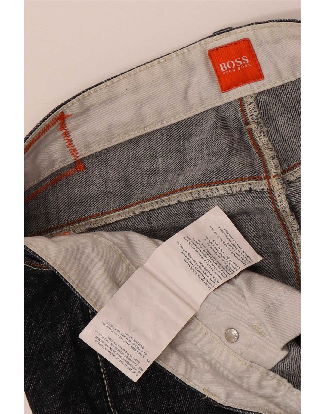 Мужские узкие джинсы Hugo Boss W31 L32 синие, хлопок