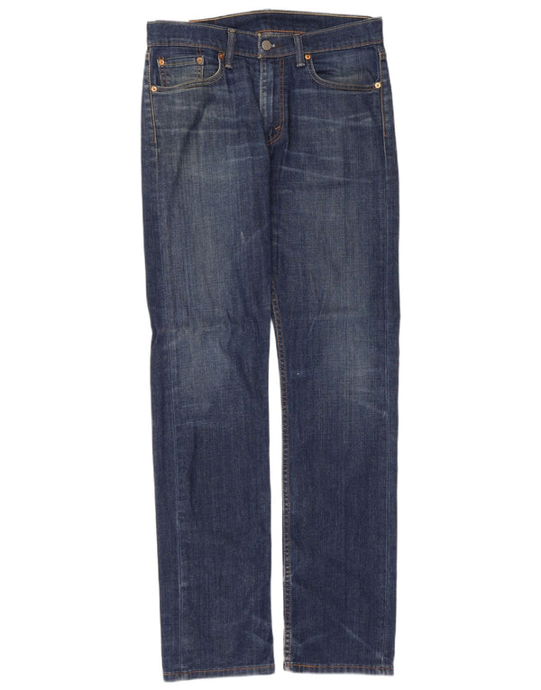 Женские прямые джинсы Levi's 513 W31 L34 синие, хлопок
