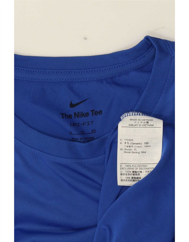 Мужская футболка Nike Dri Fit Top XL, синий полиэстер