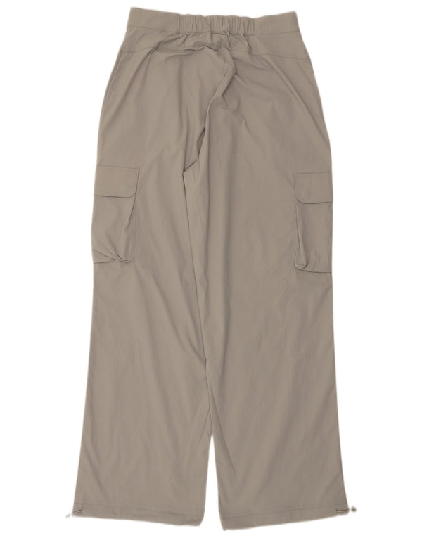 ELLESSE Женские брюки карго с высокой талией UK 14 Medium W30 L31 Серый
