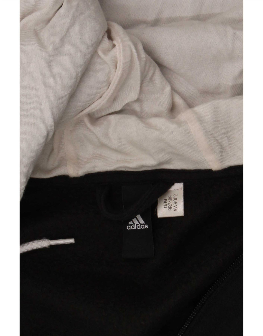 Мужской свитер с капюшоном на молнии Adidas большой черный