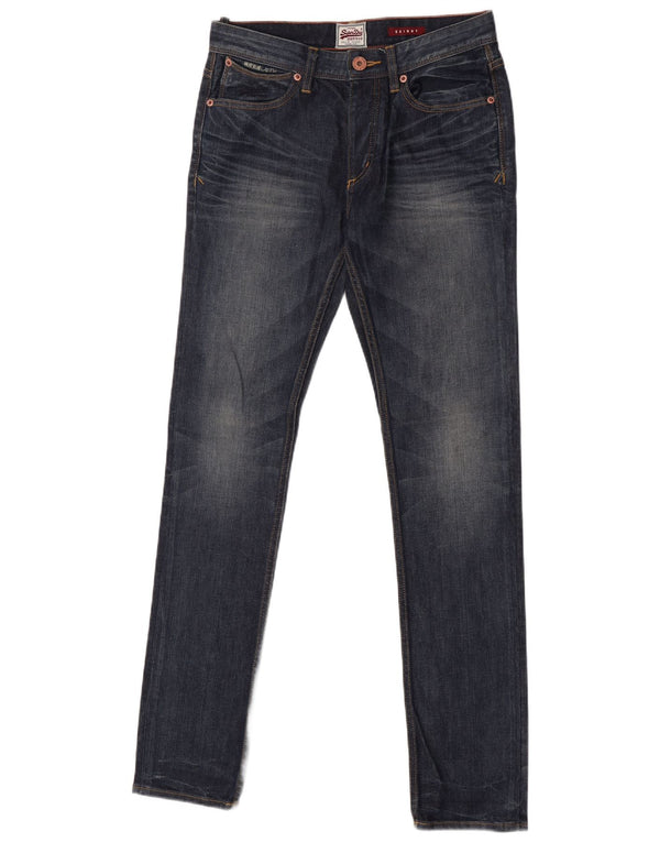 Женские джинсы скинни Superdry W30 L32 Синие, хлопок