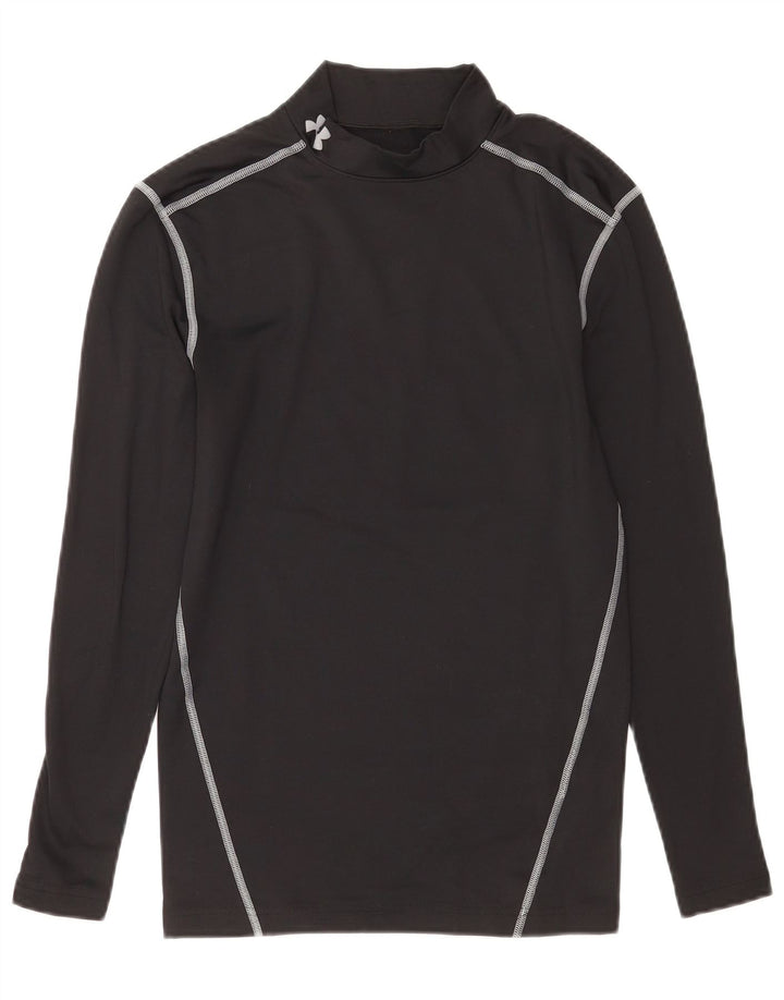 Женский топ Cold Gear Under Armour с длинным рукавом UK 12, средний черный полиэстер