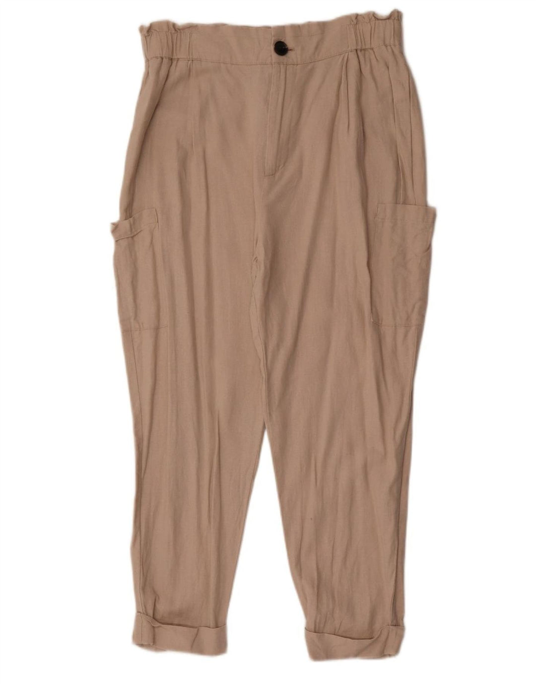 Женские брюки-шаровары карго Zara EU 40 Medium W30 L26 Бежевые