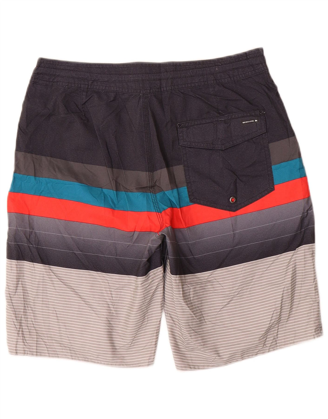 Мужские шорты для плавания Quiksilver с рисунком, средние, разноцветные в полоску