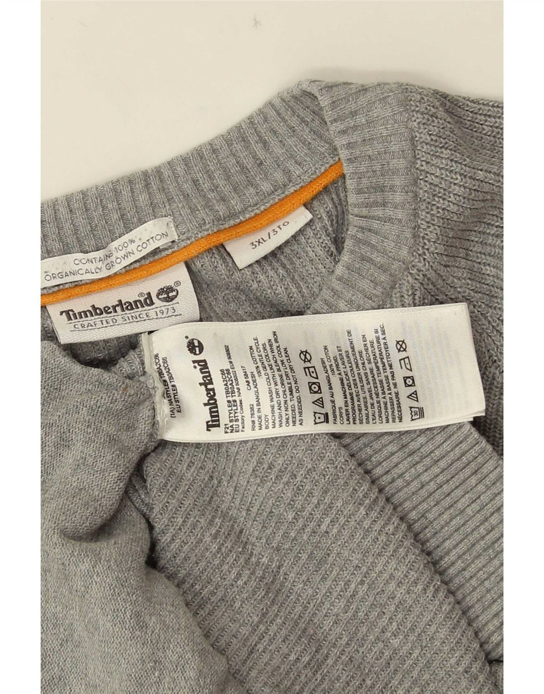 Мужской кардиган Timberland 3XL, серый хлопок