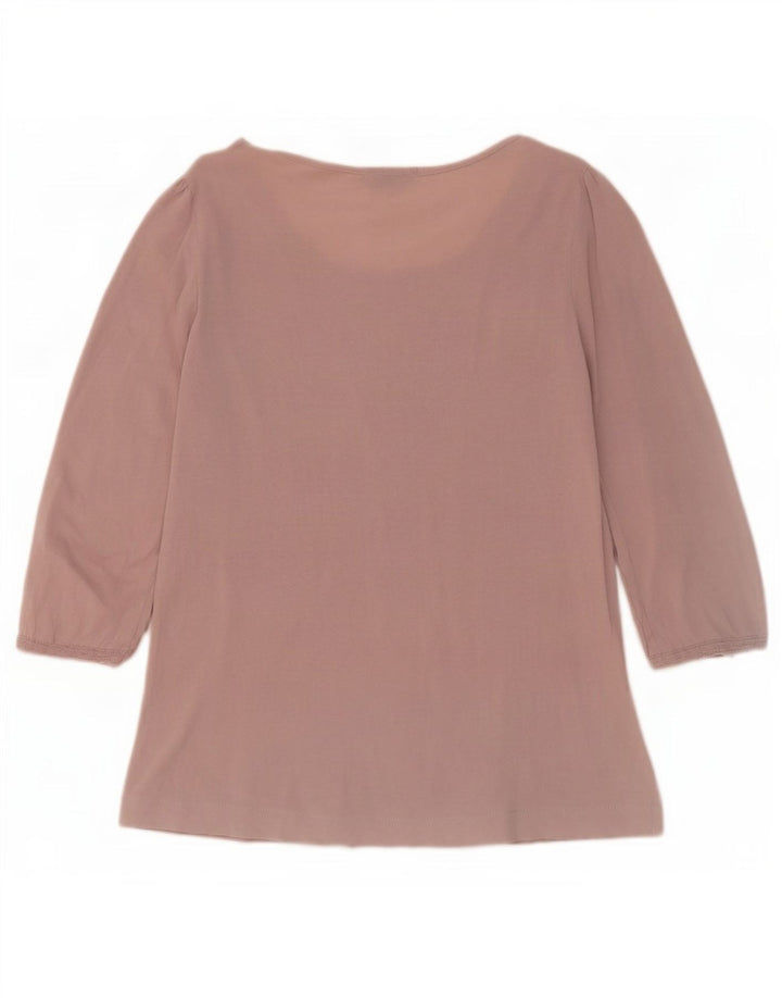 Женский топ Massimo Dutti с рукавом 3/4 UK 12, средний розовый