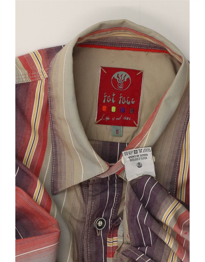 FAT FACE Mens Shirt Small Multicoloured Striped Cotton