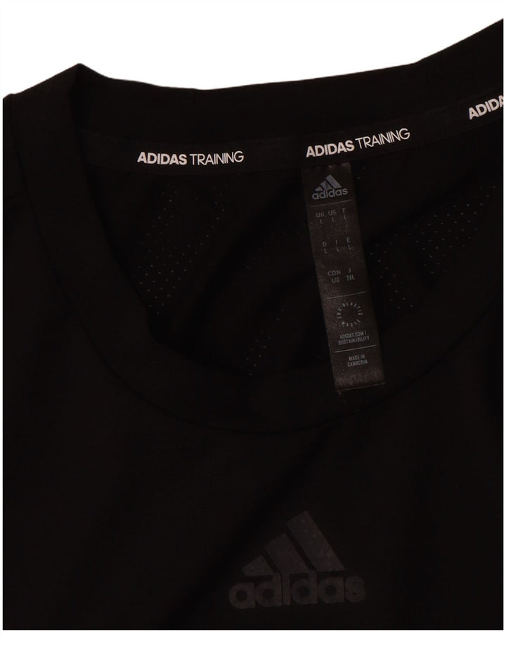 Мужская футболка Adidas Aeroready, большой черный полиэстер