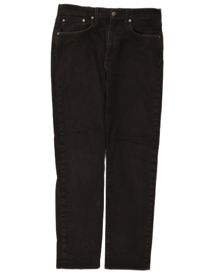 Мужские зауженные джинсы Levi's 502 W32 L32, черный хлопок