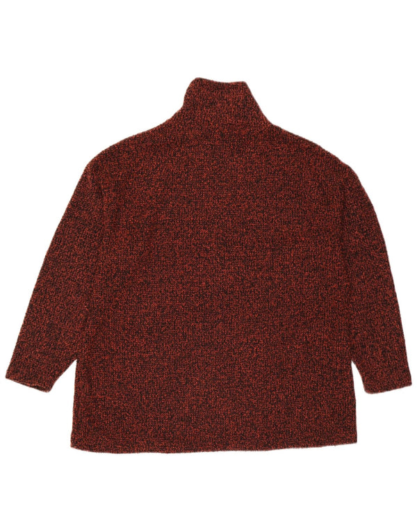 Женский джемпер с высоким воротником Marks & Spencer, Великобритания, 18 XL, коричневый в крапинку