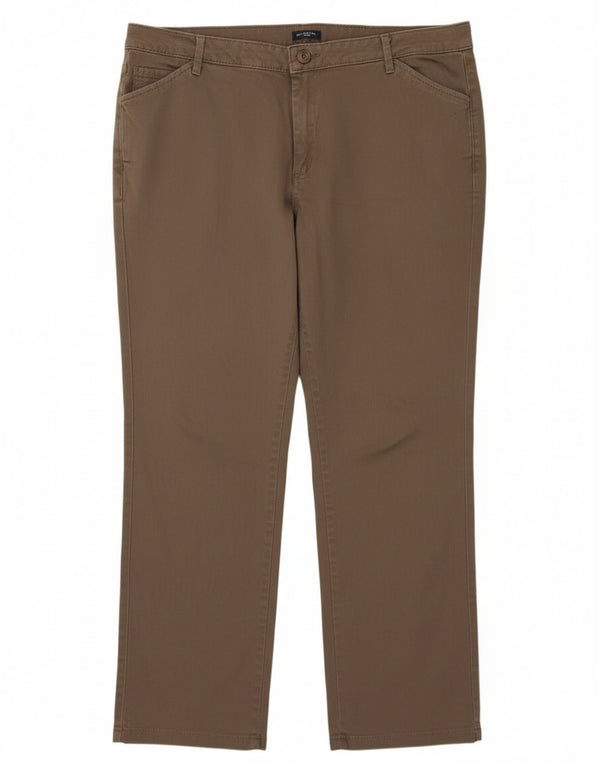 Женские прямые повседневные брюки Lee со средней посадкой США 16 2XL W36 L27 Серые