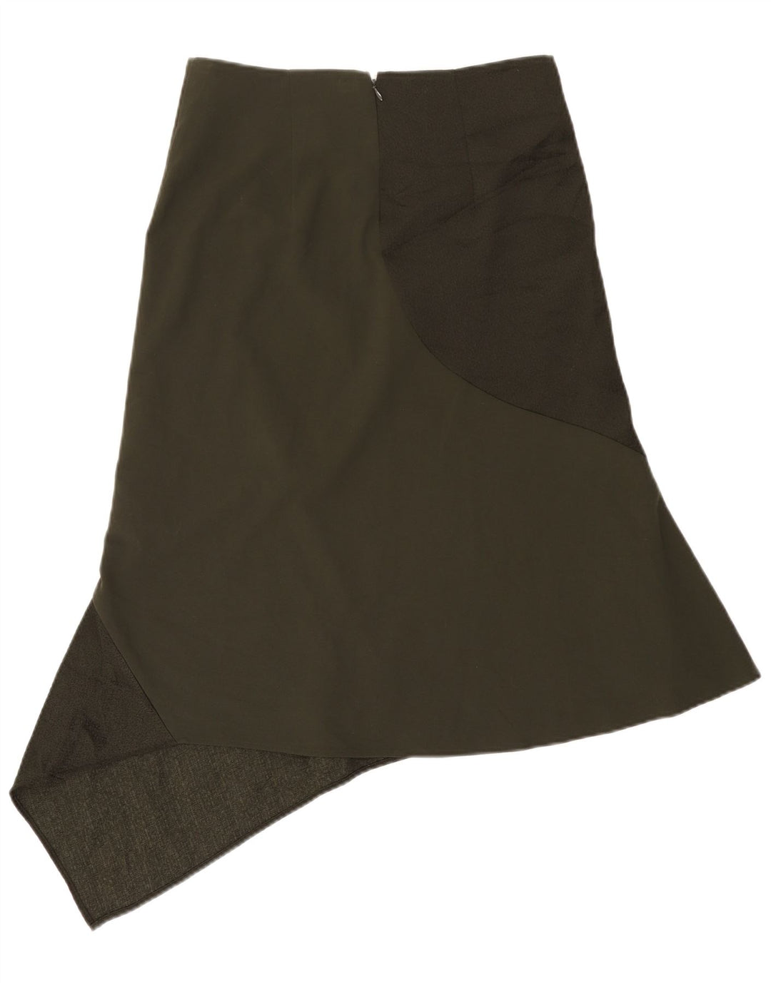 Cos Женская асимметричная юбка EU 38 Medium W30 Хаки Полиэстер