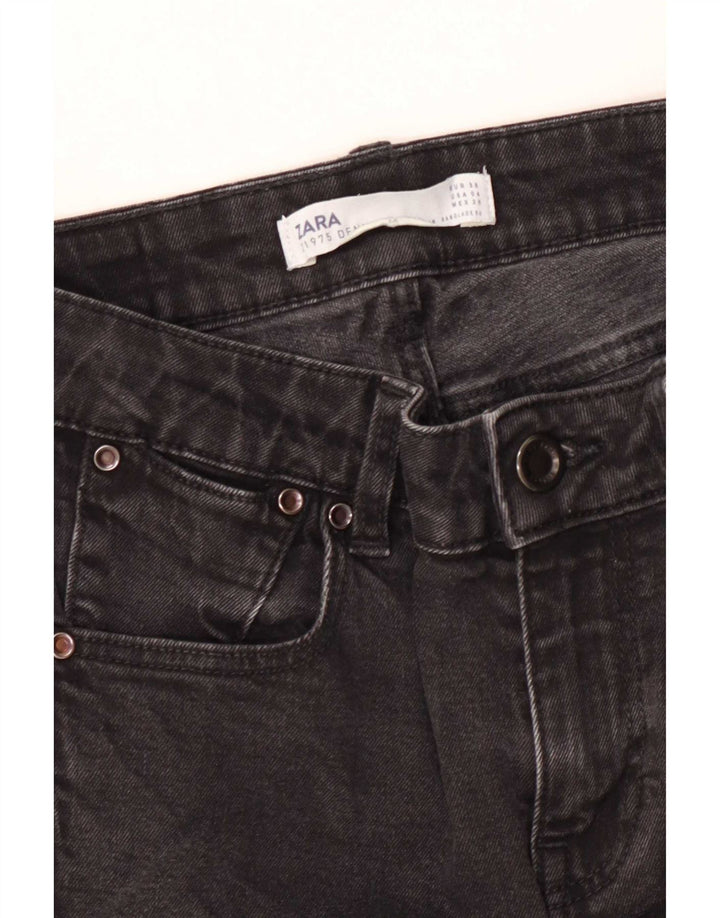 Женские расклешенные джинсы Zara EU 36 XS W26 L26 черные
