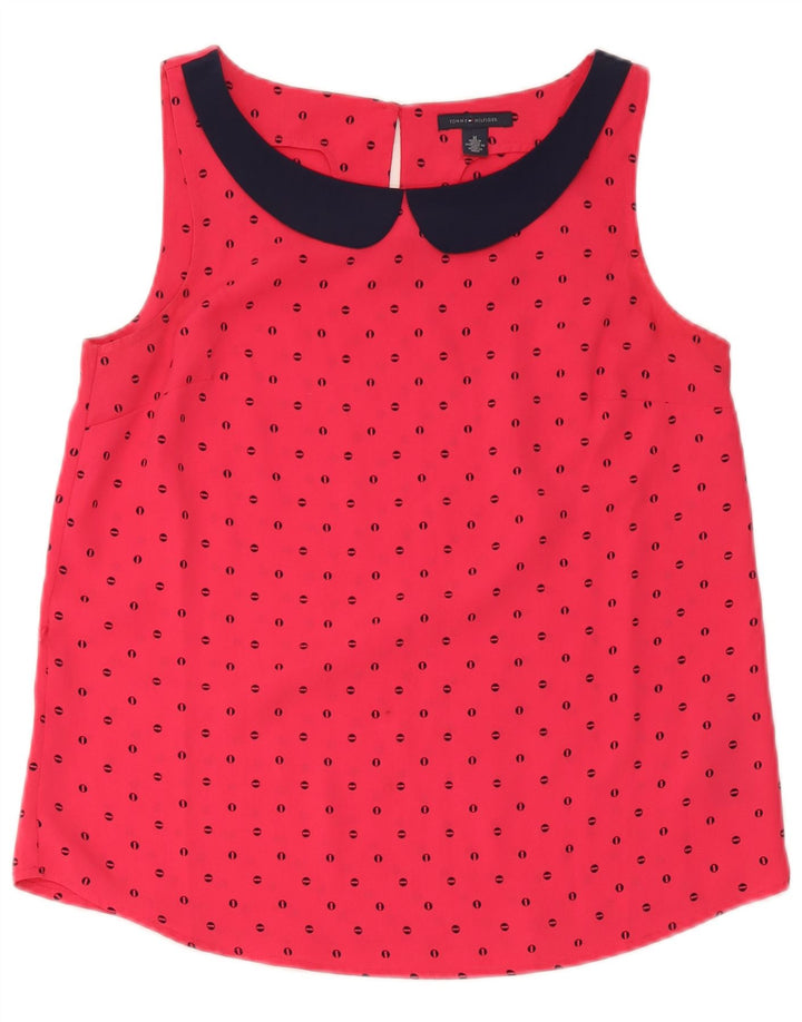 Женская блузка без рукавов Tommy Hilfiger UK 14 Medium Red Spotted