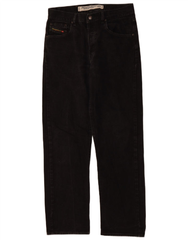 Мужские прямые джинсы Diesel W34 L31, черный хлопок