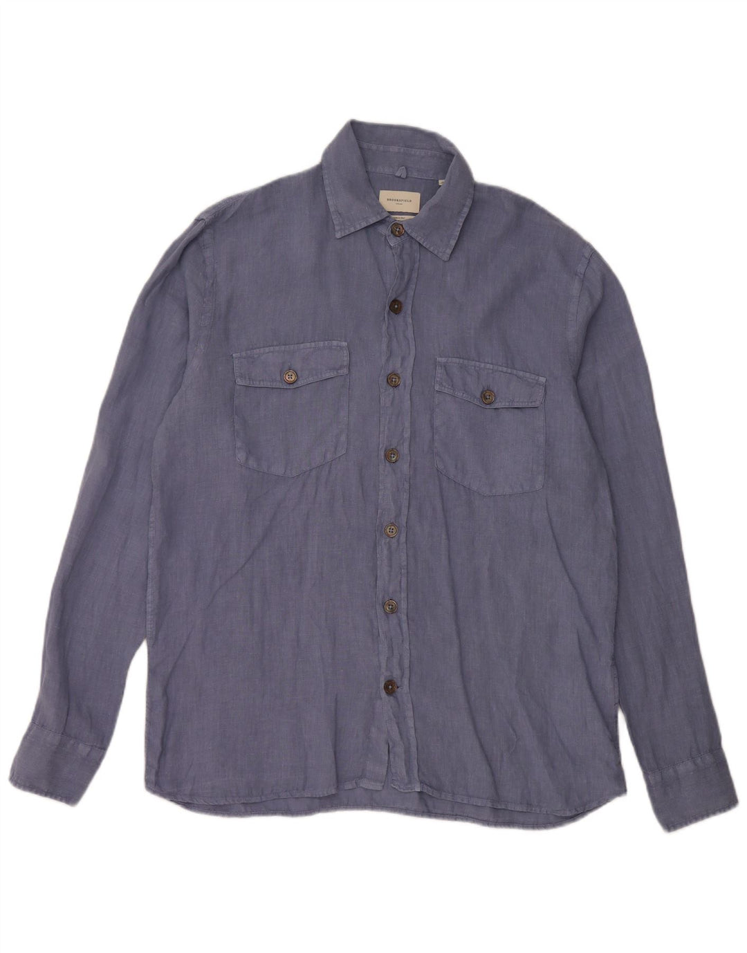 Рубашка мужская BROOKSFIELD, размер 39, средний синий