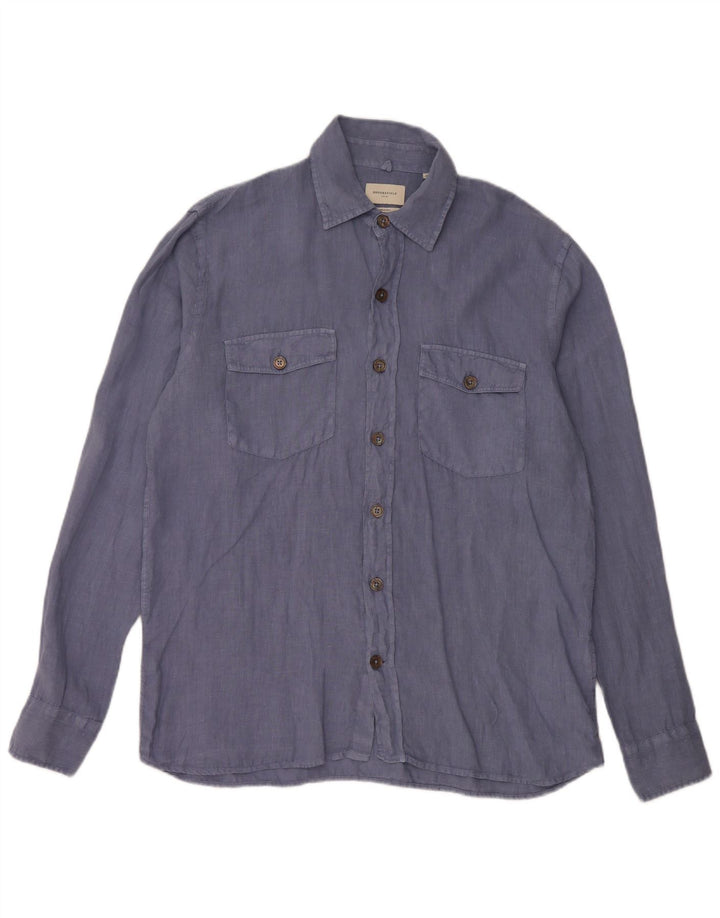 Рубашка мужская BROOKSFIELD, размер 39, средний синий