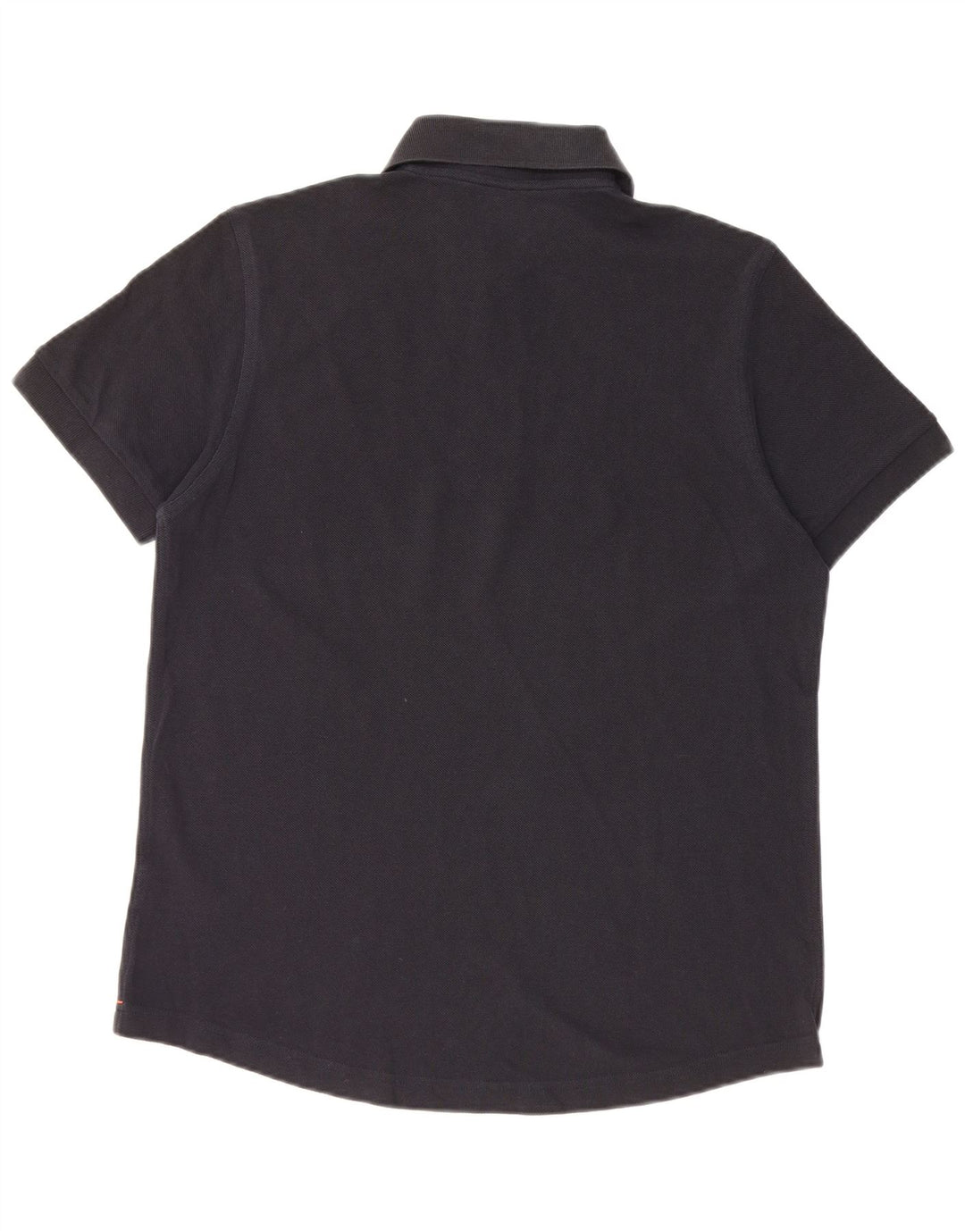 Мужская рубашка поло Hugo Boss, средний черный хлопок