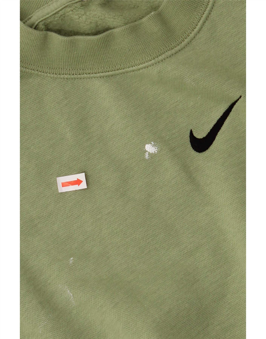 Мужской свитер свободного кроя Nike, маленький зеленый хлопковый джемпер