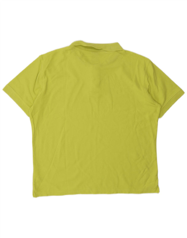 Мужская рубашка поло NORTH SAILS, хлопковая, среднего зеленого цвета