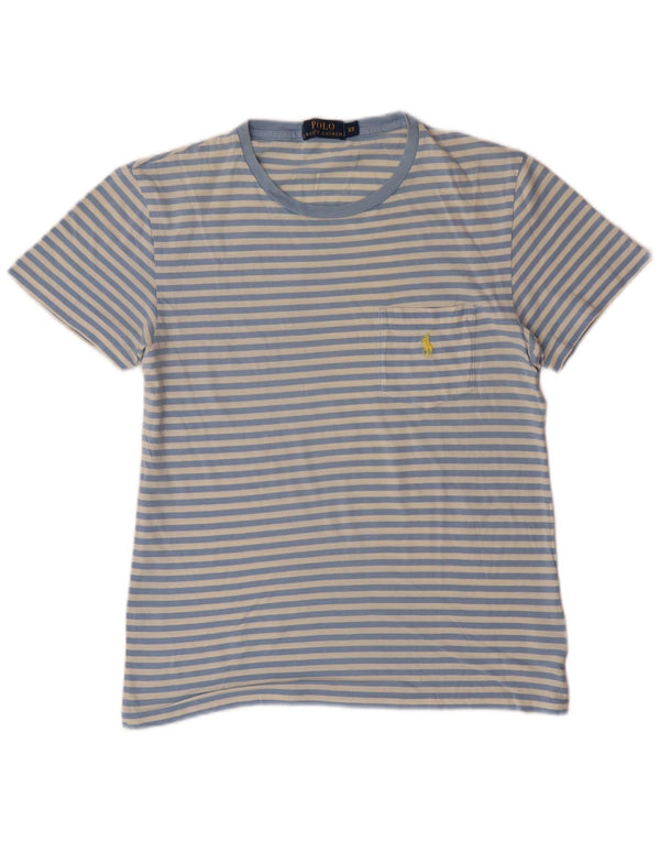 Мужская футболка Polo Ralph Lauren Top XS из хлопка в синюю полоску