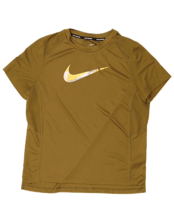Мужская футболка Nike Dri Fit с графическим рисунком, большой полиэстер цвета хаки