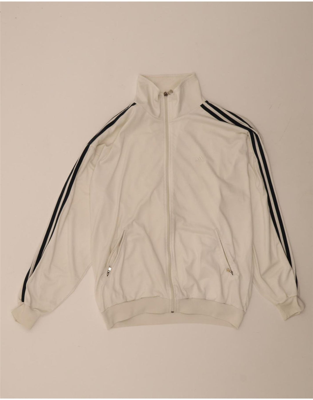 Мужская спортивная куртка Adidas UK 40/42, средний белый полиэстер