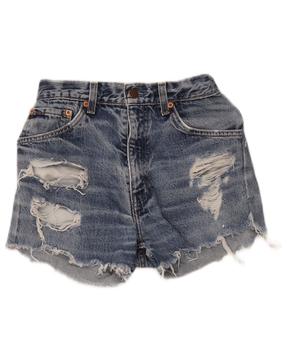 Женские джинсовые шорты Levi's с потертостями W24 XS синие